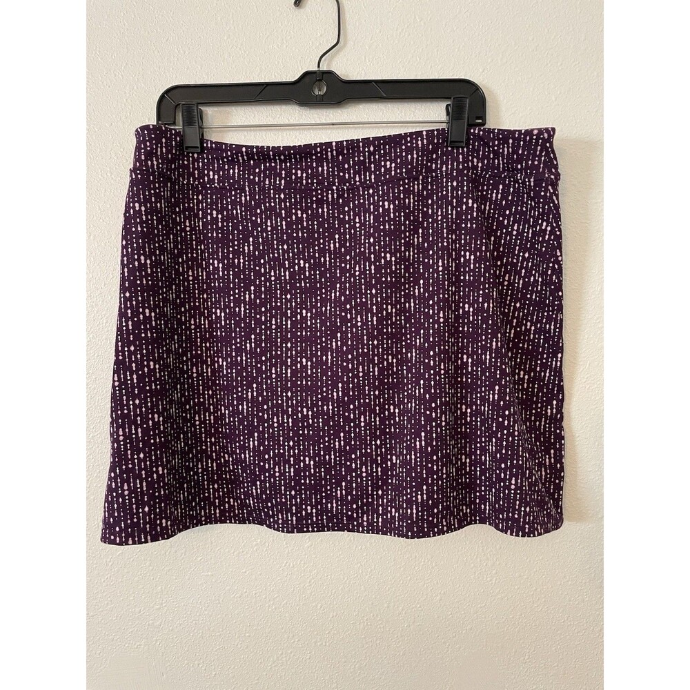 Tranquility Colorado Clothing Skort Womens XL Purple Geometric Print Golf Tennis